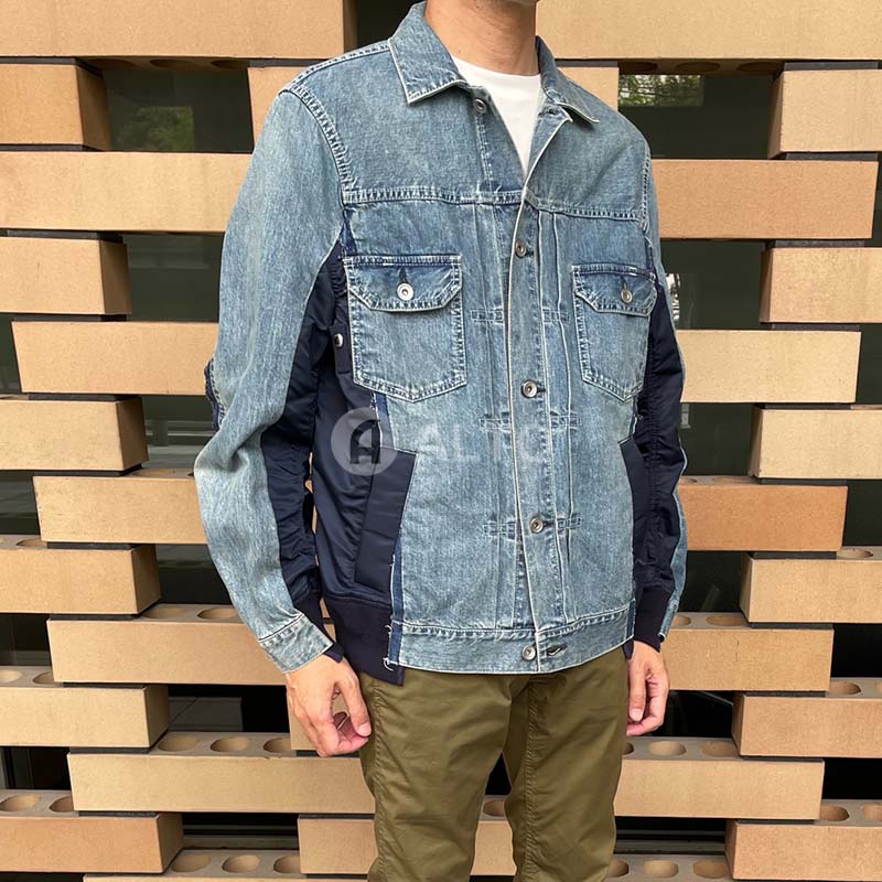 楽天市場】sacai サカイ デニム×ナイロン Twill ジャケット SCM053