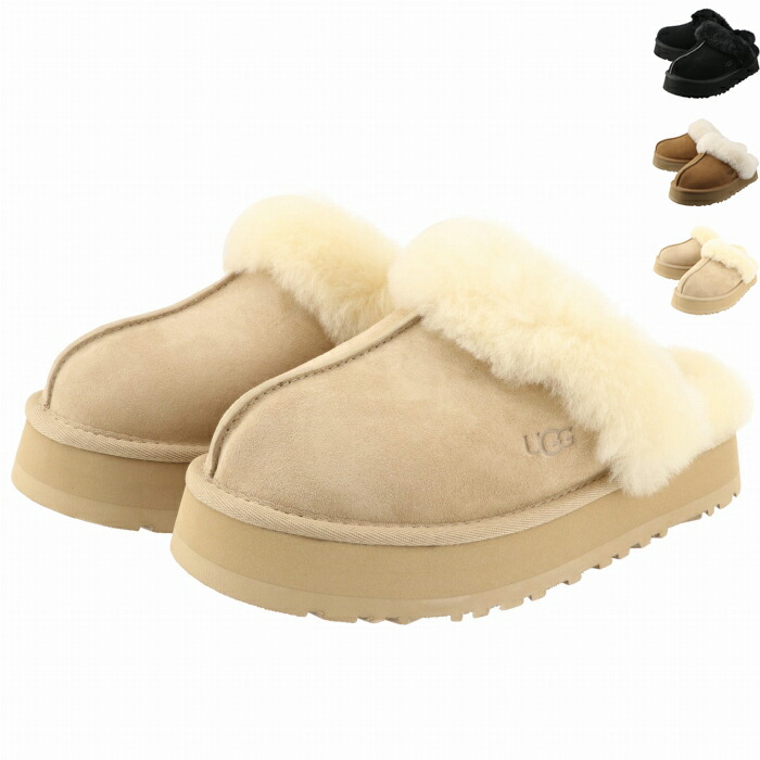 楽天市場】アグ UGG スリッポン DISQUETTE 厚底 スリッパ 3.5cmヒール