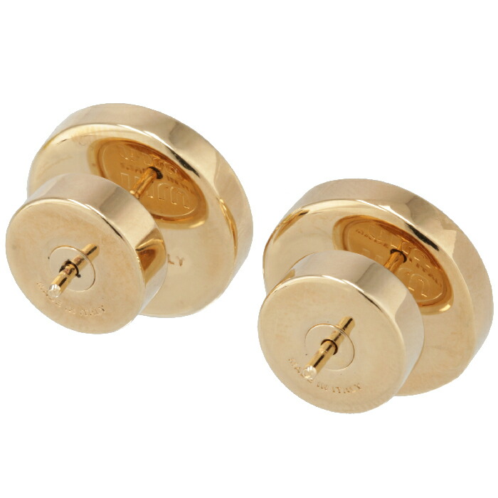 楽天市場】ミュウミュウ MIU MIU ピアス ロゴ エナメルメタル スタッド