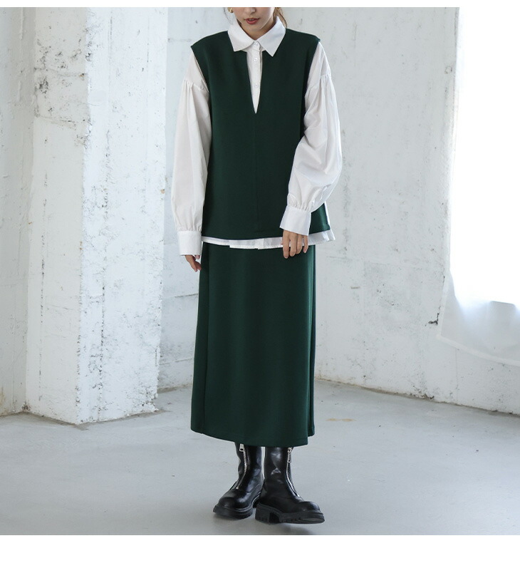 楽天市場】セットアップ ベスト スカート 上下セット キレイめ 大人