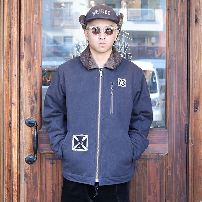 楽天市場】WEIRDO ウィアード / 「SLAVES - DECK JACKET / NAVY