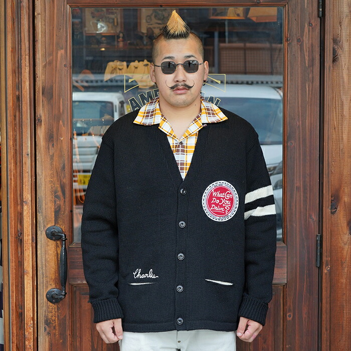 楽天市場】WEIRDO ウィアード / 「CHARLIE - CARDIGAN / BLACK