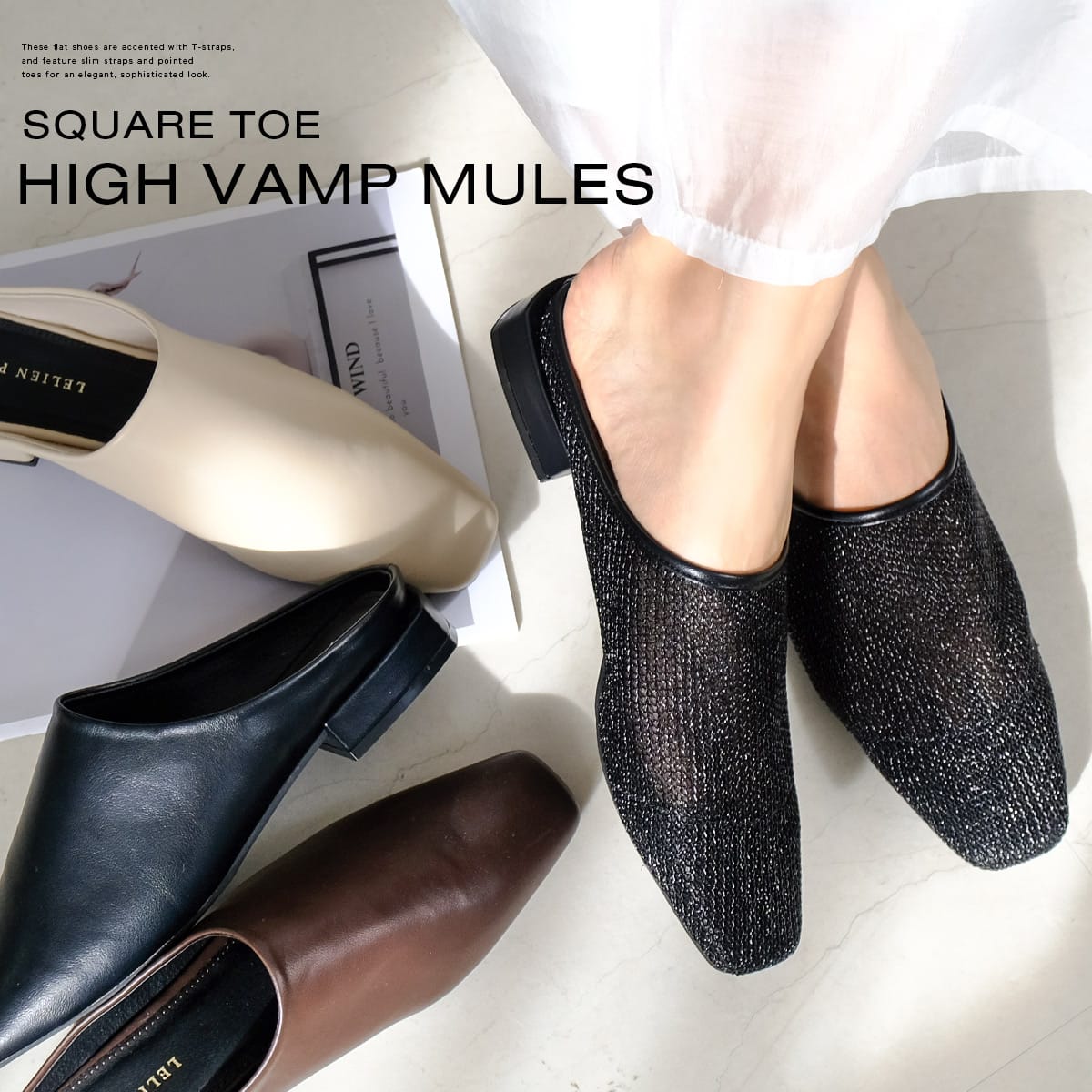 楽天市場】1日限定10%OFF◇ミュール ロングノーズ 痛くない 甲深