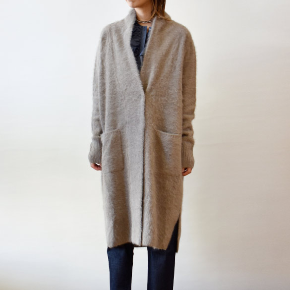 楽天市場】ププラ（PUPULA）フォックスカシミヤ ロングカーディガン