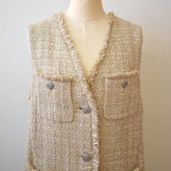楽天市場】パシオーネ（PASSIONE）メタル釦 ツイード ベスト (pa025