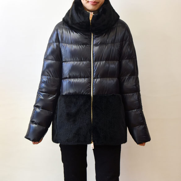 楽天市場】ヘルノ（HERNO）フェイクファー コンビダウン(hn007