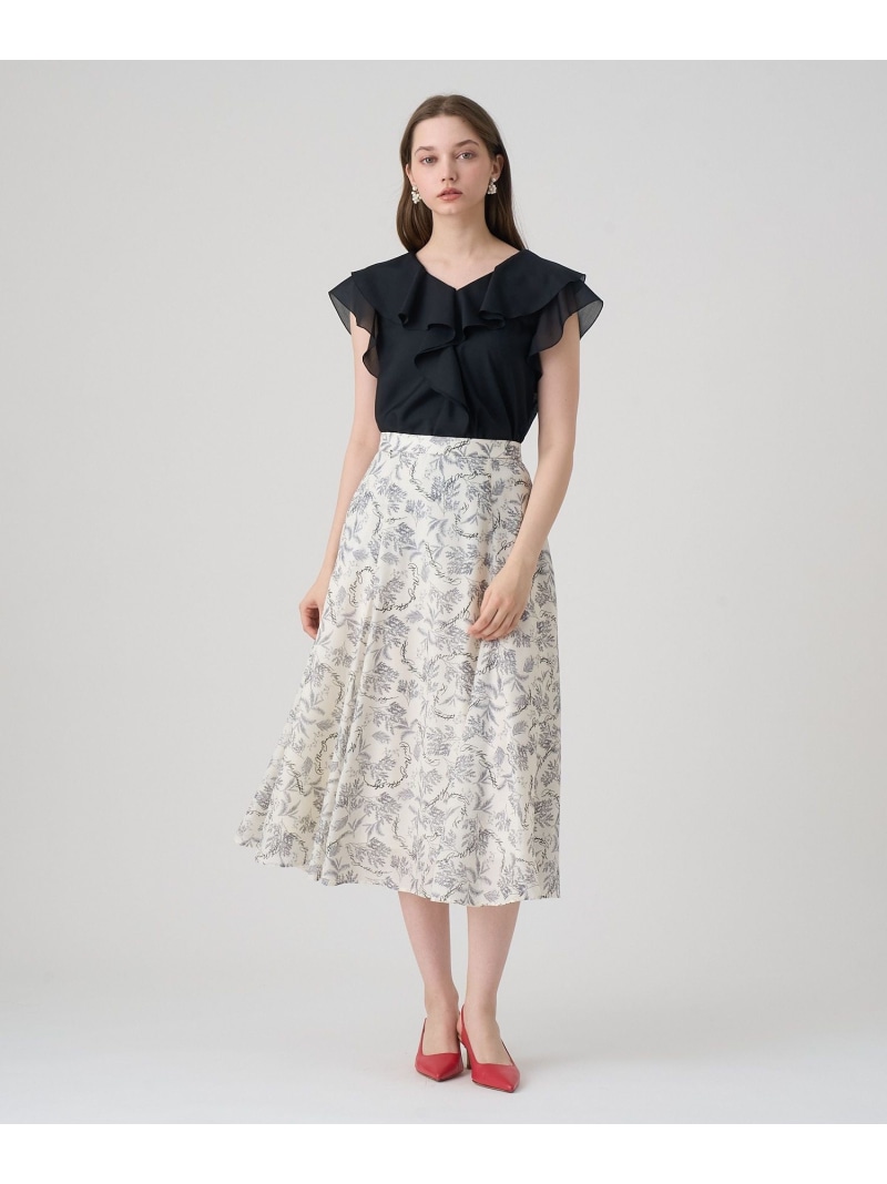 楽天市場】スパンローンラッフルブラウス ANAYI アナイ トップス