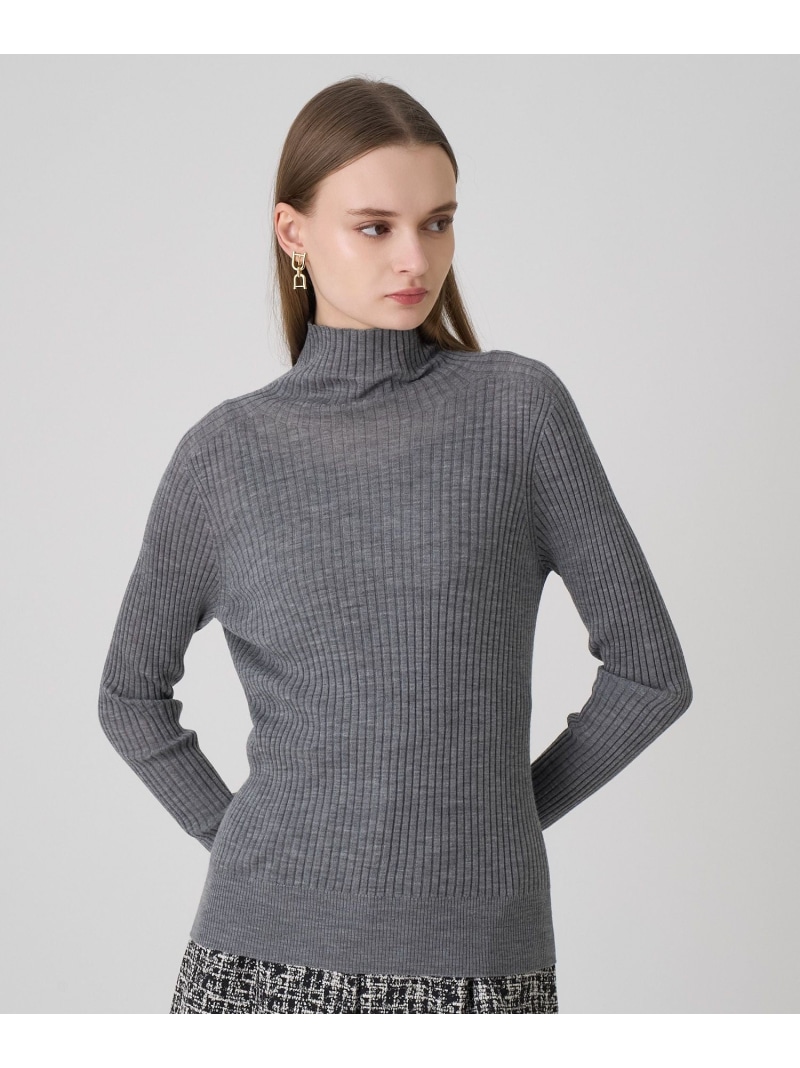 楽天市場】シアーウールハイネック プルオーバー ANAYI アナイ