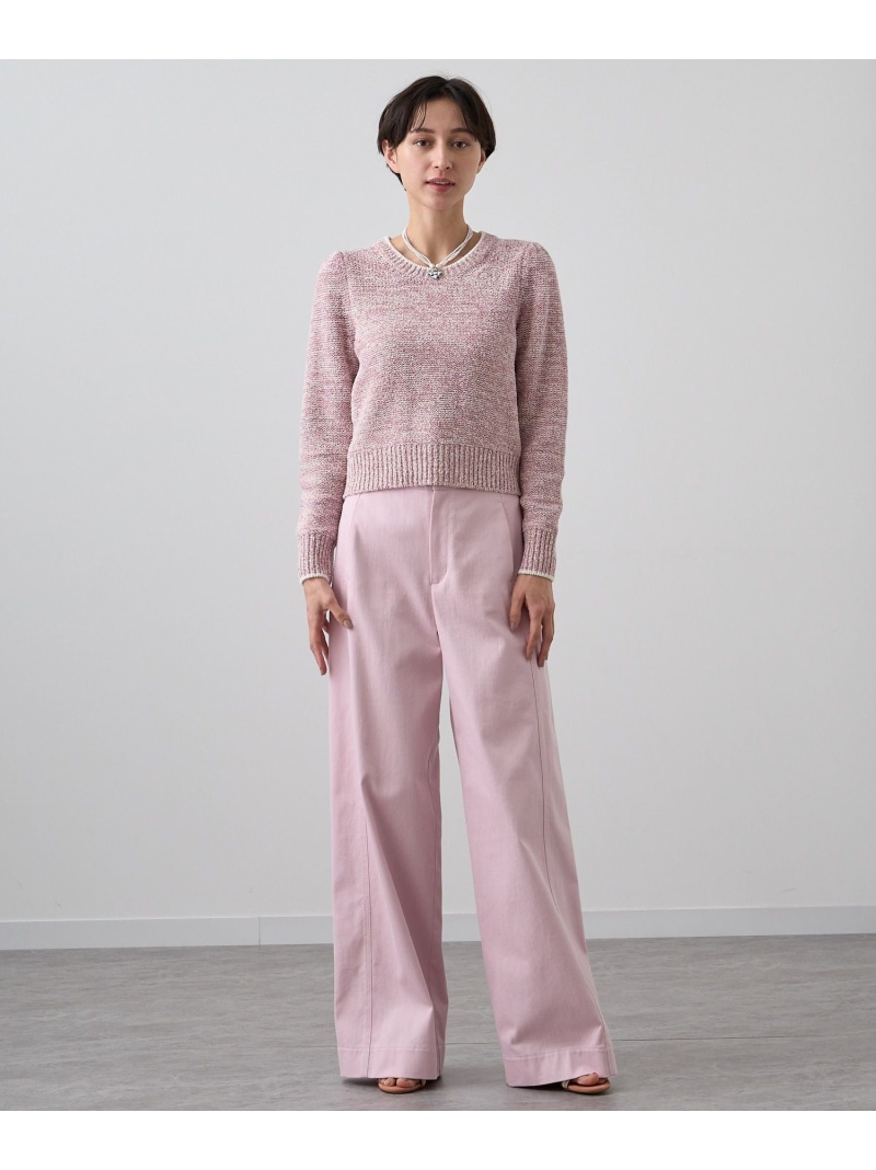 楽天市場】ラメブークレクルーネック プルオーバー ANAYI アナイ