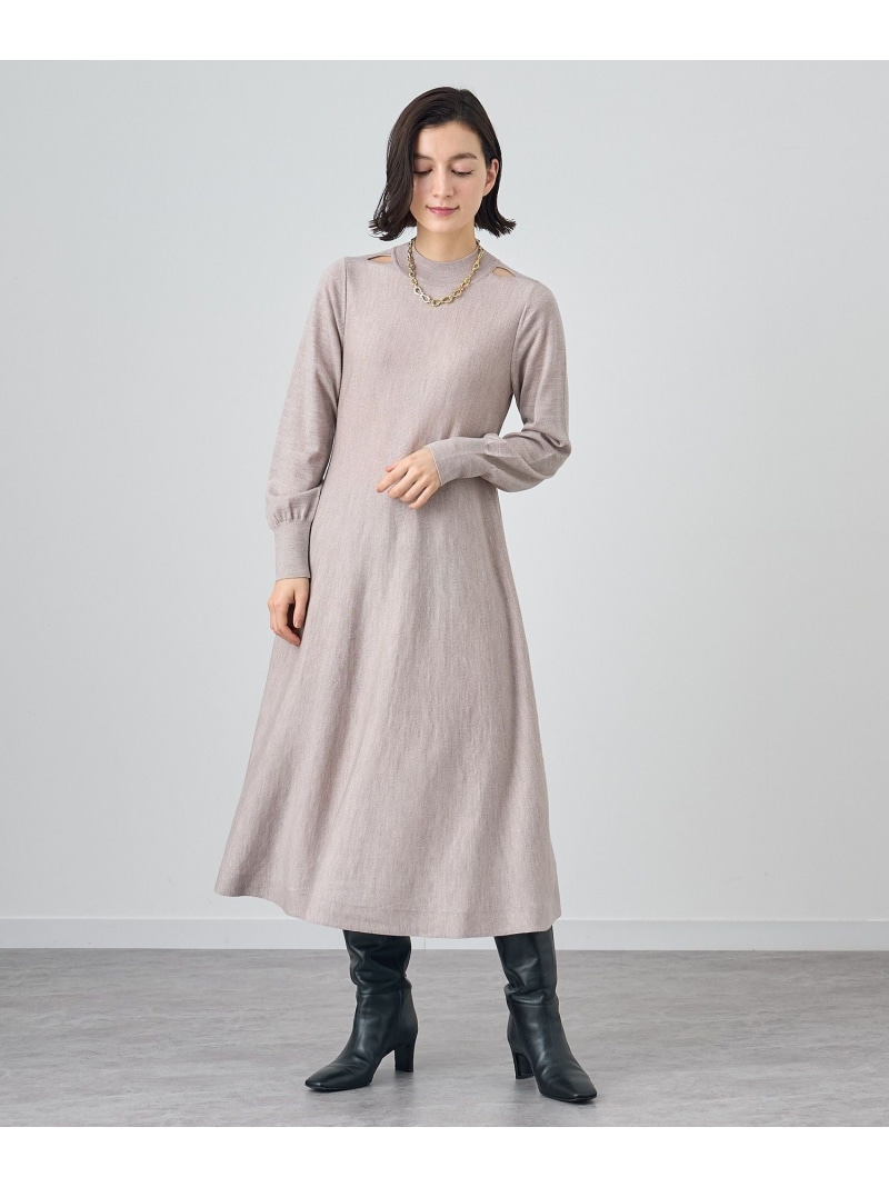 楽天市場】【SALE／50%OFF】メリノウールショルダースリットワンピース