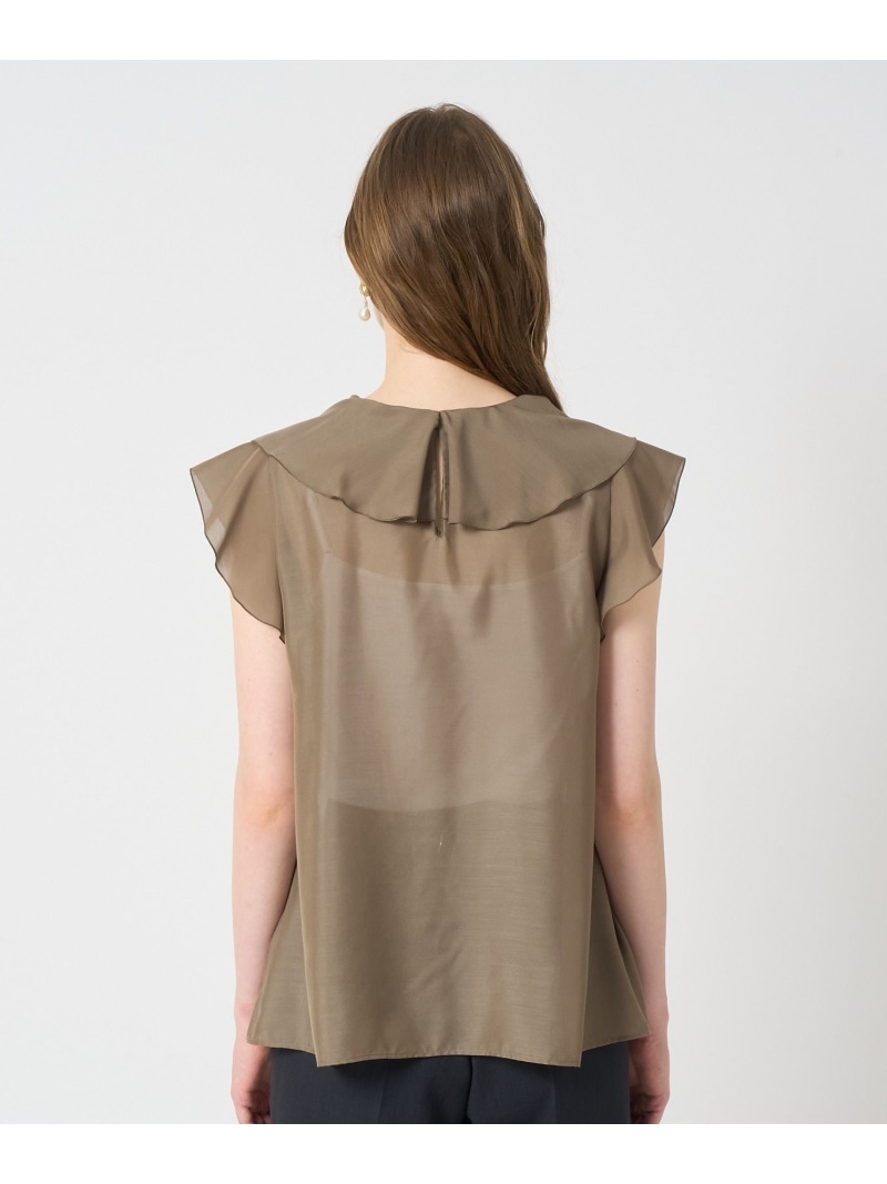 楽天市場】スパンローンラッフル ブラウス ANAYI アナイ トップス