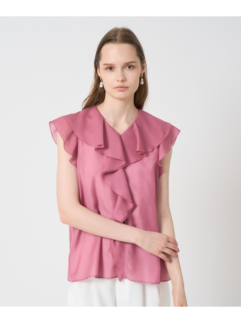 楽天市場】スパンローンラッフル ブラウス ANAYI アナイ トップス