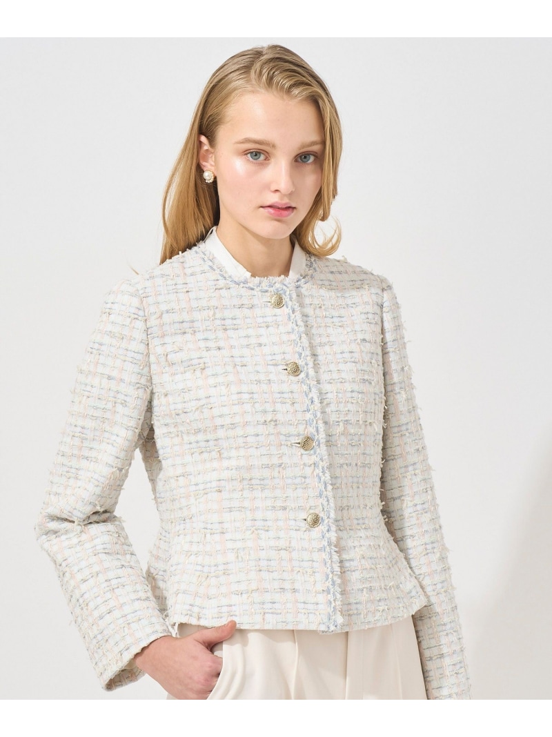 楽天市場】【Eternal Line 2025】ミックスツイードペプラム ジャケット