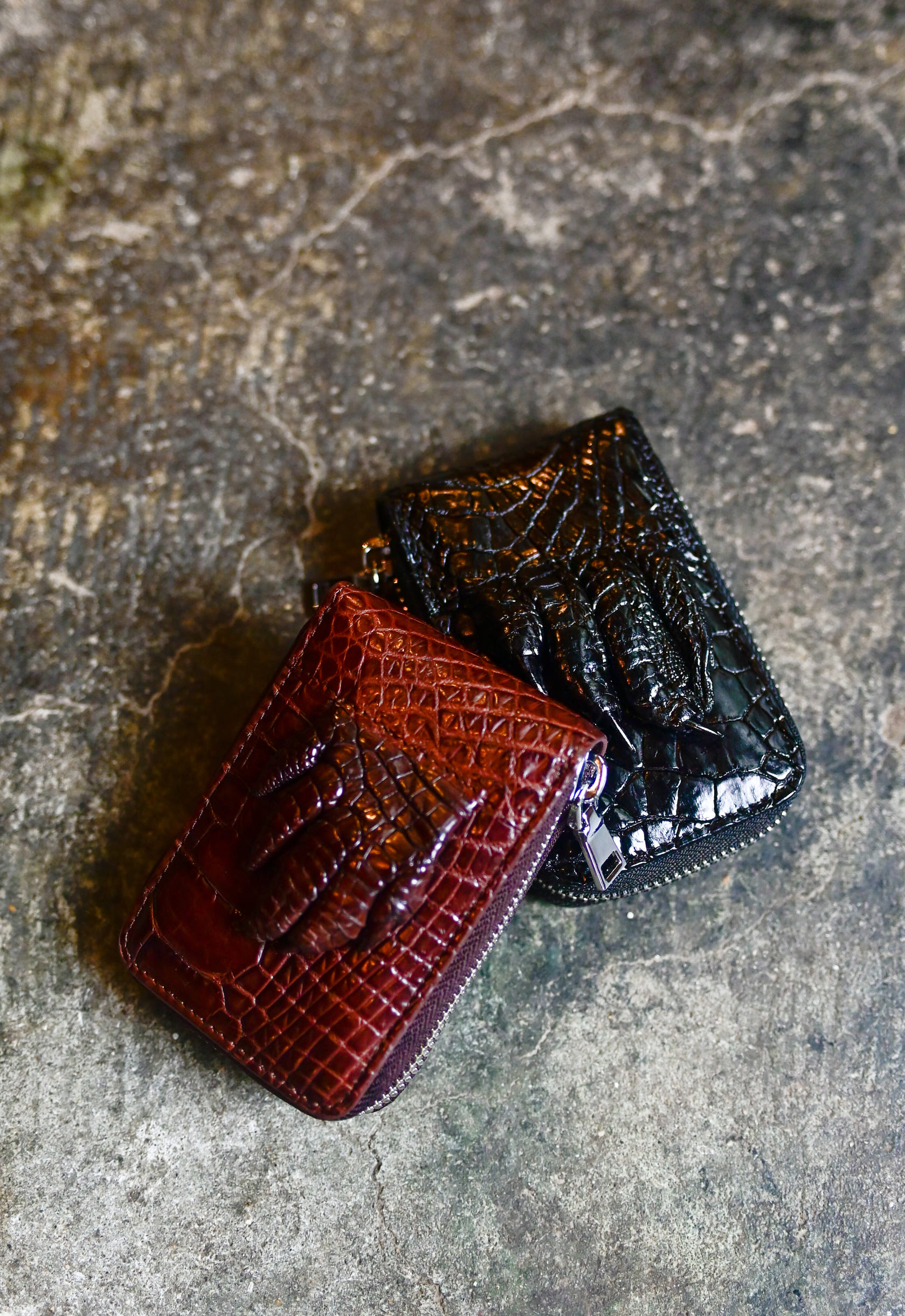 楽天市場】【毎日発送(平日)☆本革】爪付きクロコダイル革カードケース