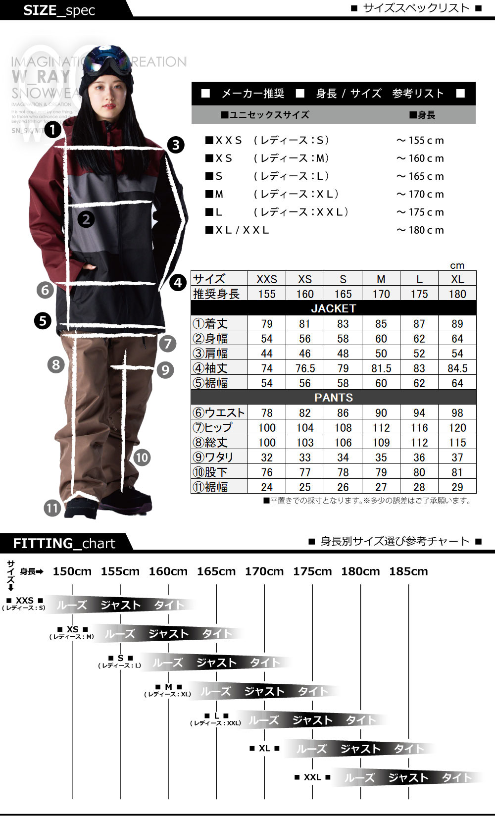 楽天市場】スノーボード ウェア レディース 上下セット スノーボード