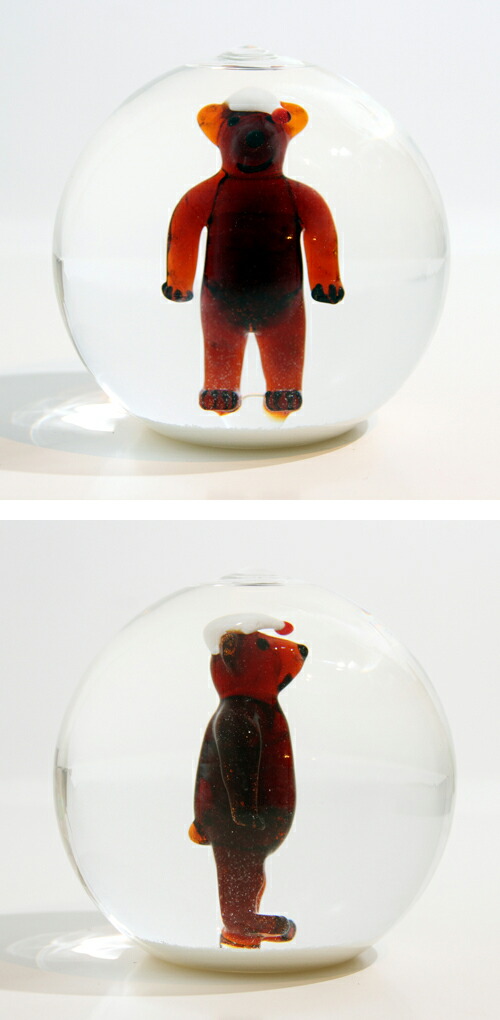 楽天市場】スノードーム（スノーグローブ）「帽子のくま」GLAS&LICHT社