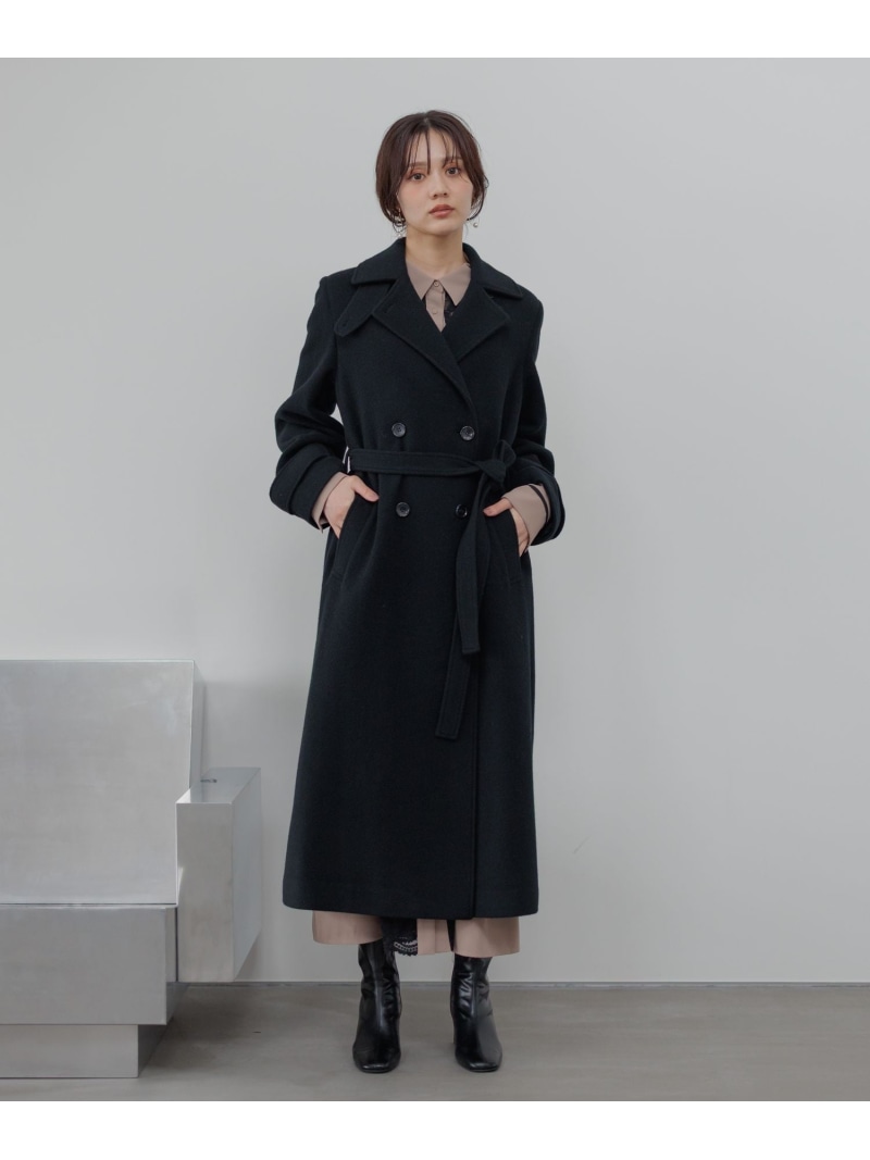 楽天市場】メルトンウールスタンドロングコート Andemiu アンデミュウ