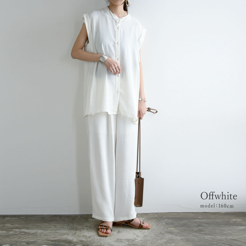 楽天市場】セットアップ レディース 春夏 サイドプリーツブラウス