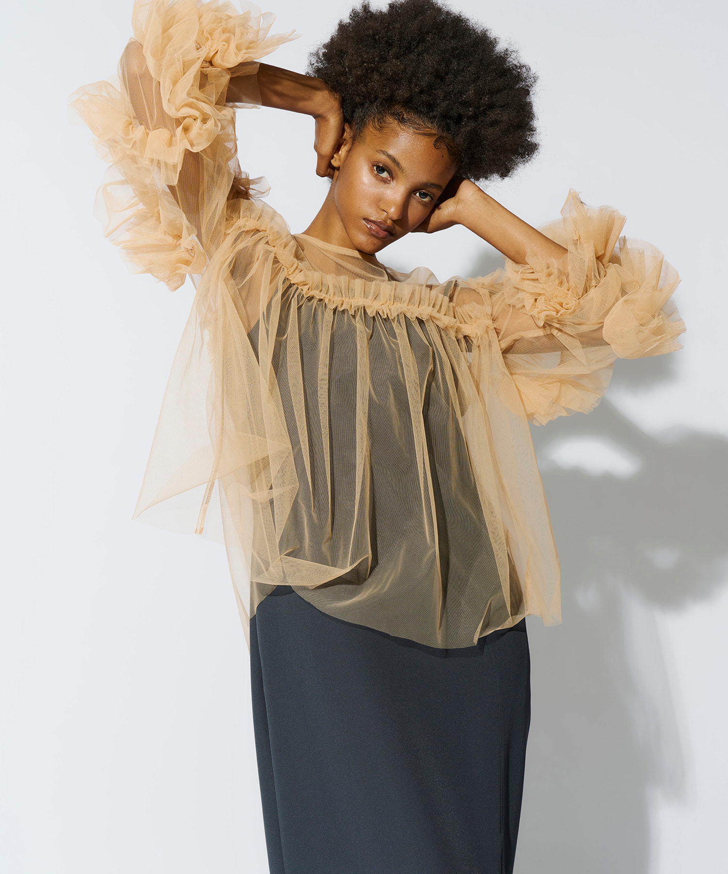 大人気⭐︎ANDRESDアンドレスド ニアナ ブラック チュールフリル