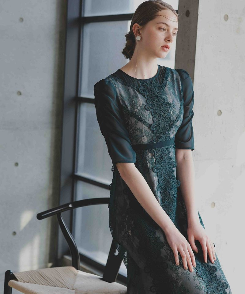 楽天市場】【公式】 ANDRESD アンドレスド 【 puff sleeve motif lace