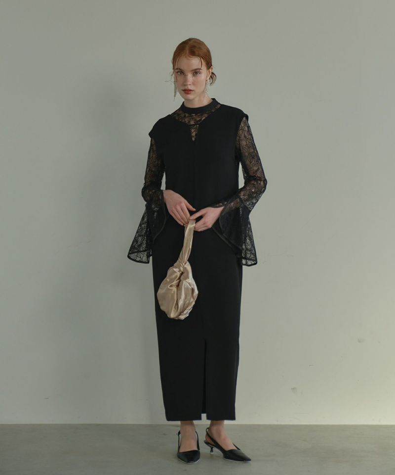 楽天市場】【公式】 ANDRESD アンドレスド 【 bell sleeve slit dress