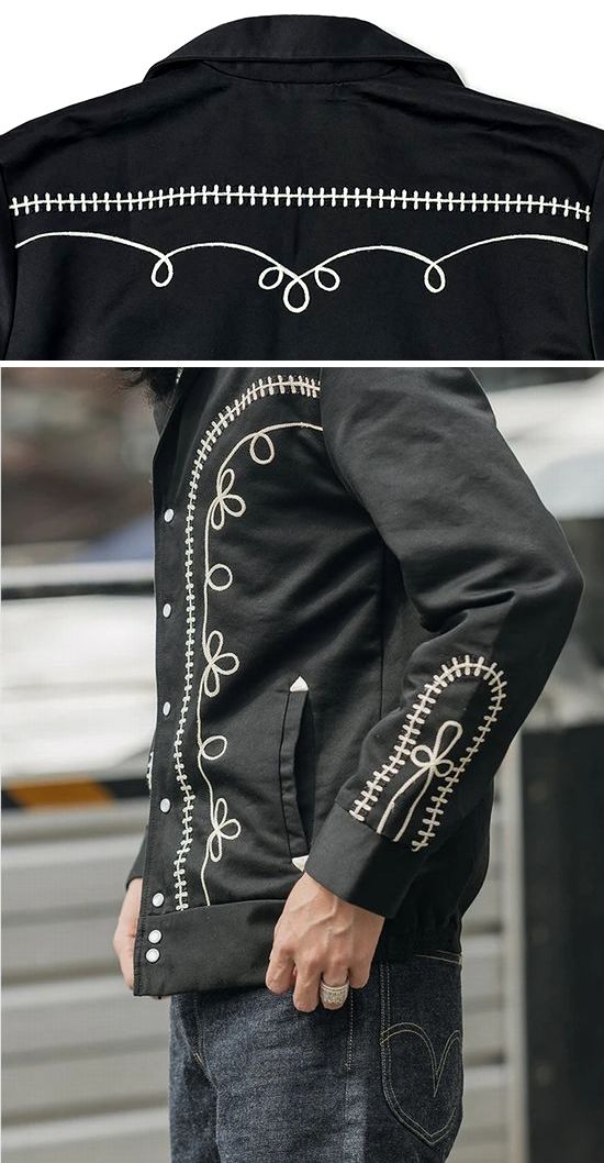 楽天市場】メンズ ウエスタンジャケットレプリカ ボレロ 刺繍