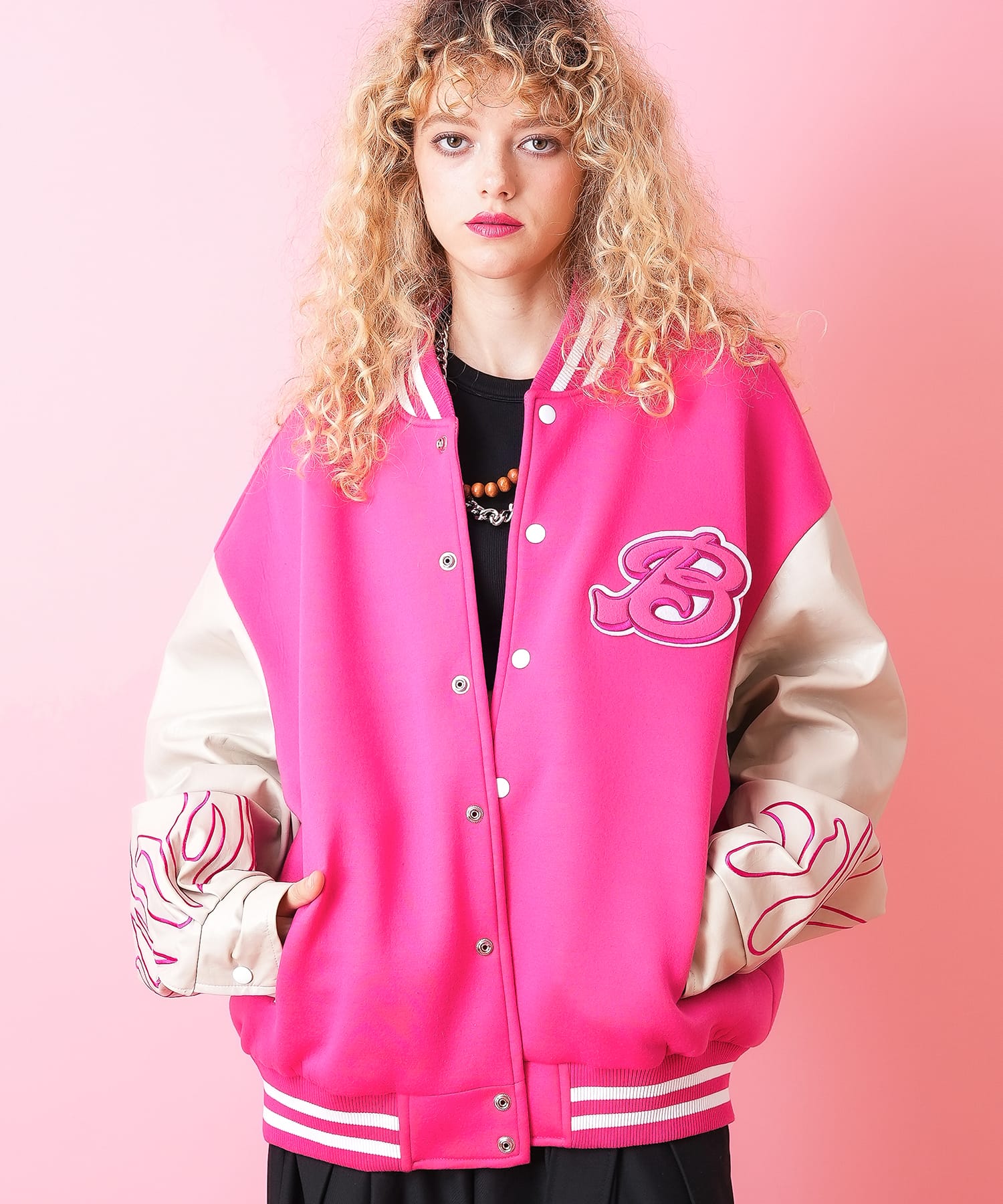 楽天市場】a.p.o.v. フェルトワッペン＆フレイム刺繍アーム合成皮革