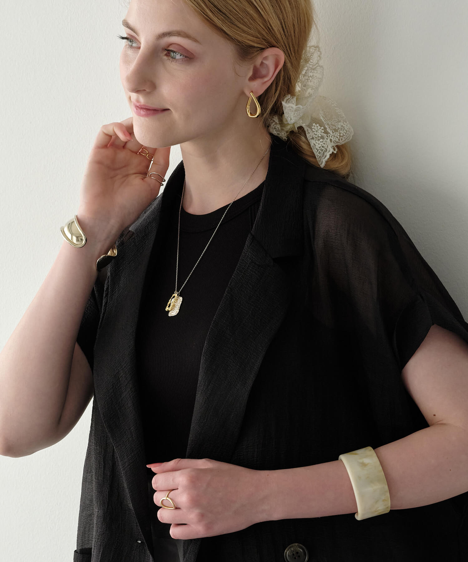 楽天市場】ロングネックレス 【Silver925】バイカラー プレート