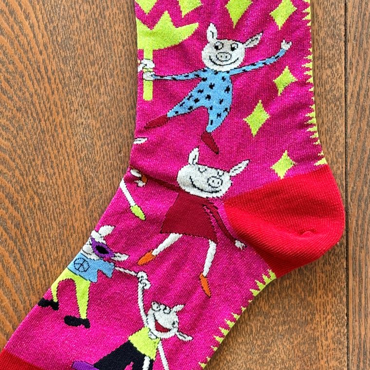 楽天市場】アルベロベロ(Alberobello)オレボレブラぶたさん柄 ソックス