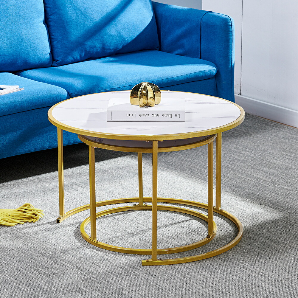 楽天市場】送料無料 ネストテーブル 大理石調 おしゃれ サイドテーブル