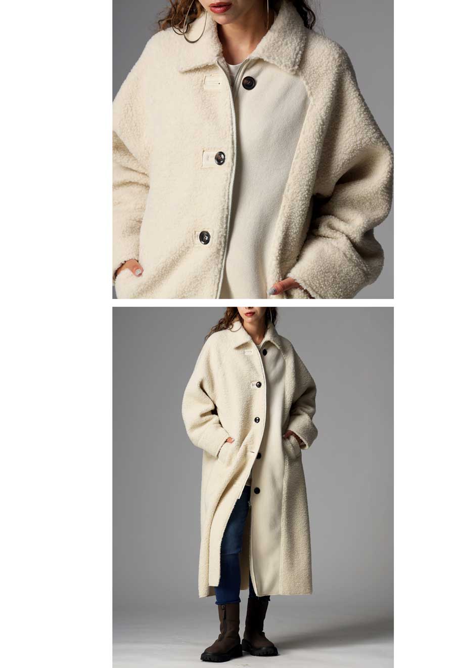 楽天市場】ロングコート レディース ボア ムートン コート 送料無料