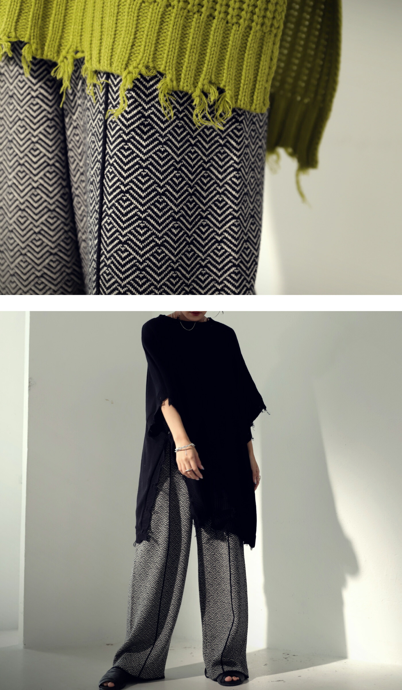 楽天市場】ジャガード織 ニットパンツ パンツ レディース ボトムス・再