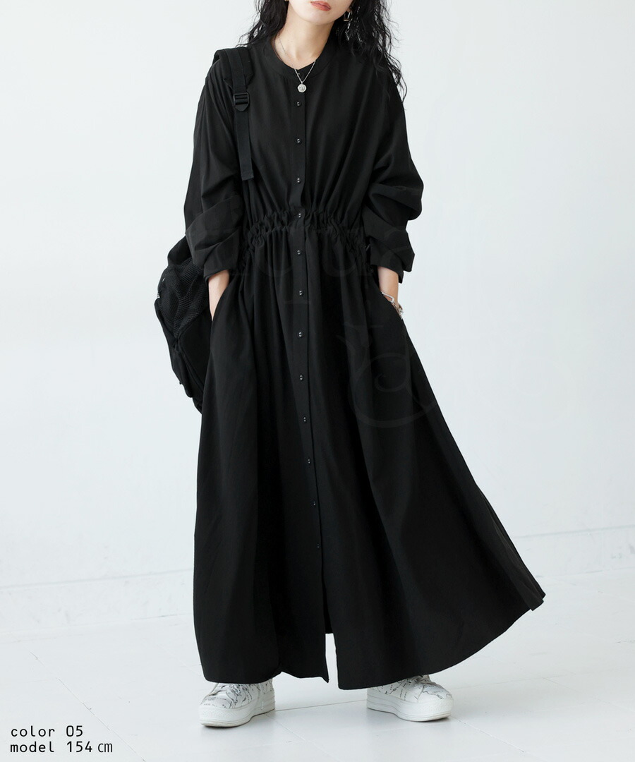 楽天市場】シャツワンピース ワンピース レディース 長袖 ロング 送料