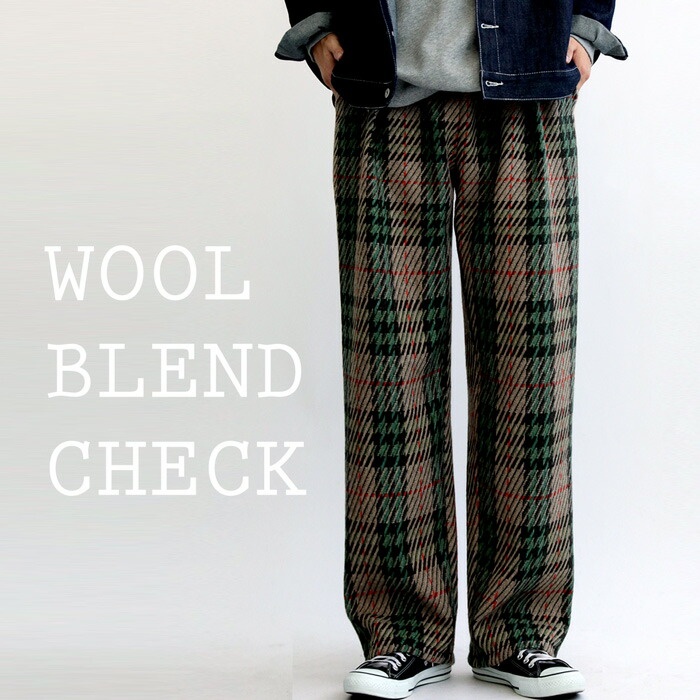 楽天市場】チェックパンツ パンツ メンズ ボトムス ロング 送料無料