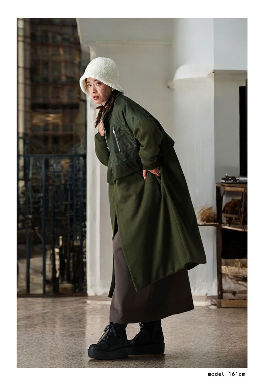 楽天市場】ドッキングコート コート レディース アウター 長袖 送料