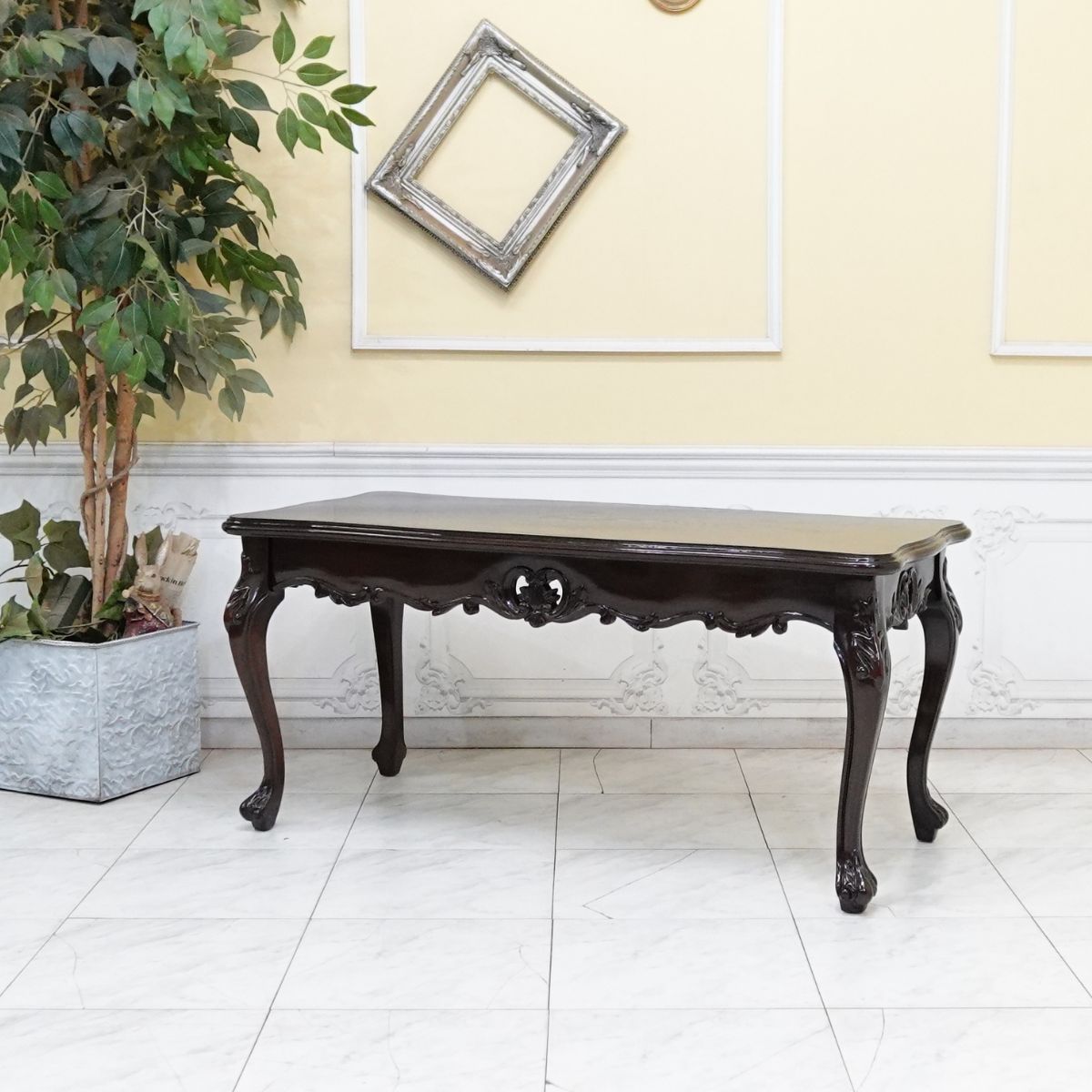 優雅な猫脚 センターテーブル エレガント クラシック ロココ調 ロー