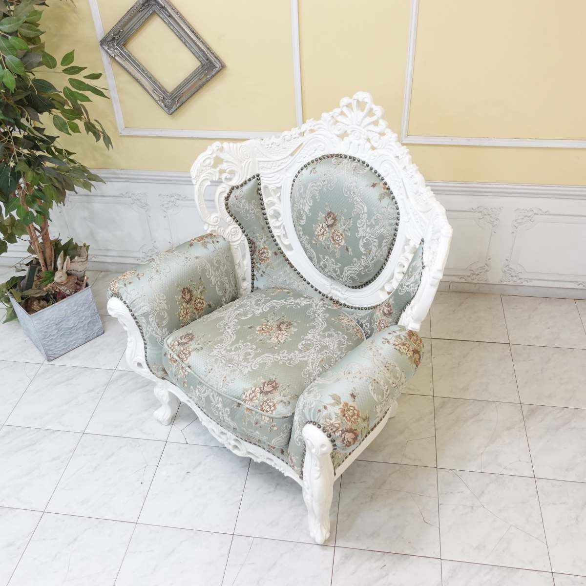 お引き渡し限定】最後の1点！アンティーク シングルソファー 西洋