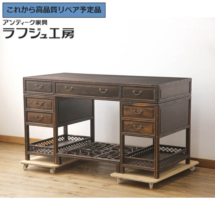 楽天市場】☆事前問合せ必須☆ 中国アンティーク 両袖机 希少 最高級