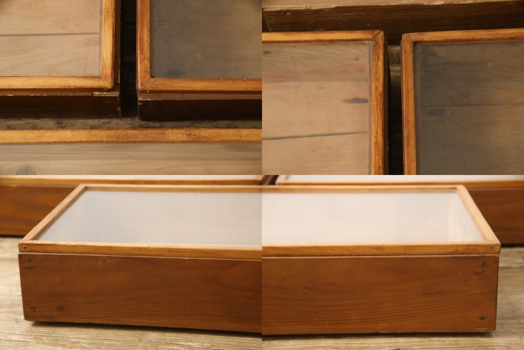 楽天市場】☆事前問合せ必須☆ 和製アンティーク 木製ショーケース 3個