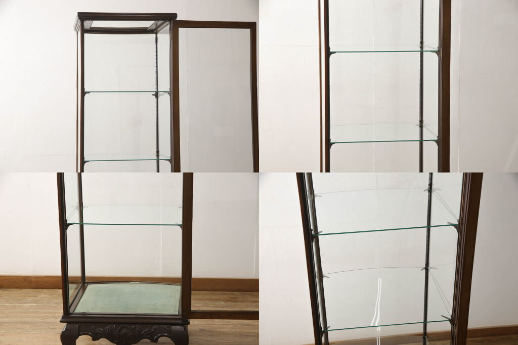 楽天市場】イギリスアンティーク 縦型ガラスケース 最高級マホガニー材