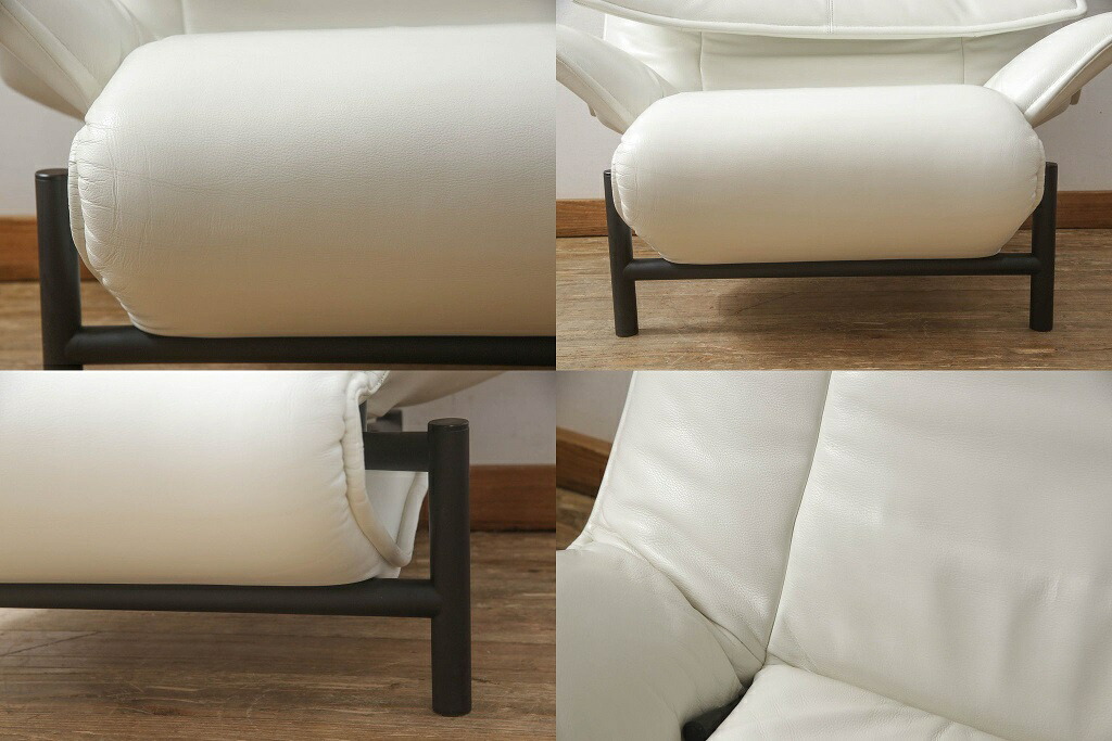 カッシーナ ヴェランダ 総本革 レザー リクライニングソファ モダン