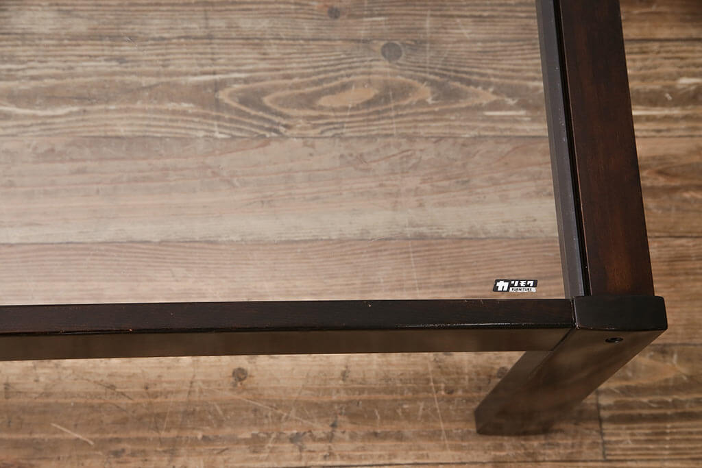 楽天市場】和製ヴィンテージ ガラストップテーブル オールドカリモク