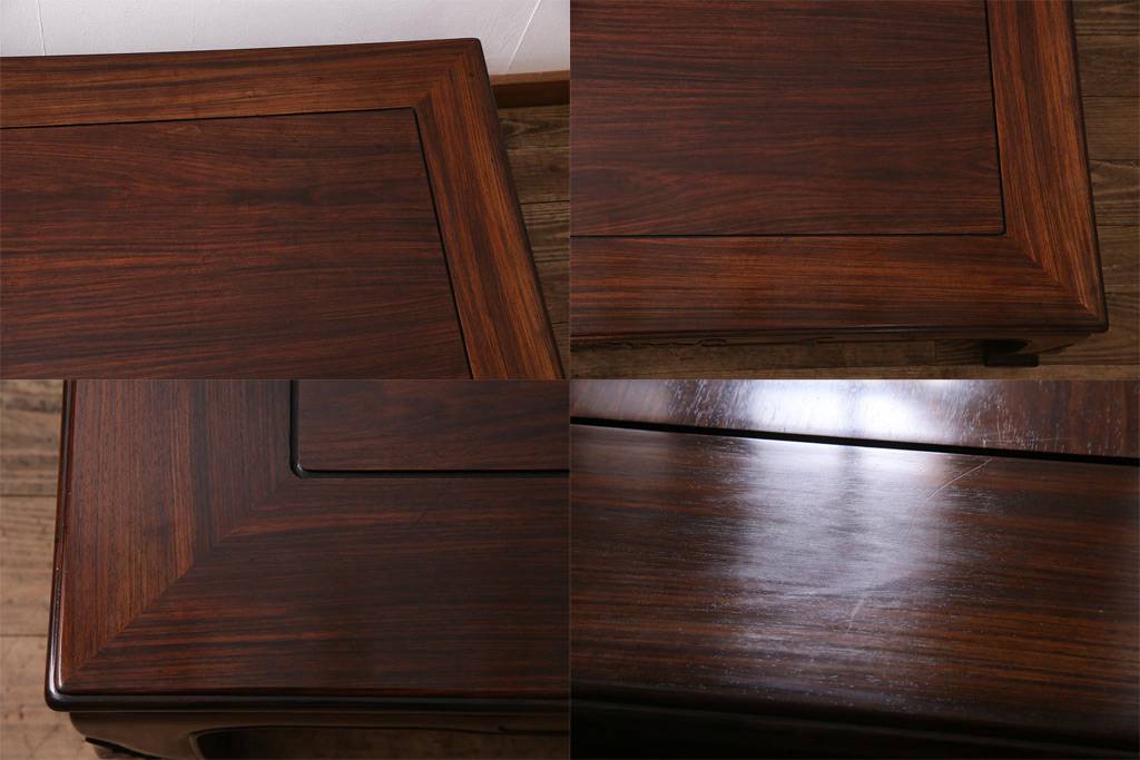 楽天市場】【中古】 座卓 唐木指物 紫檀 シタン 無垢材 漆塗り ロー