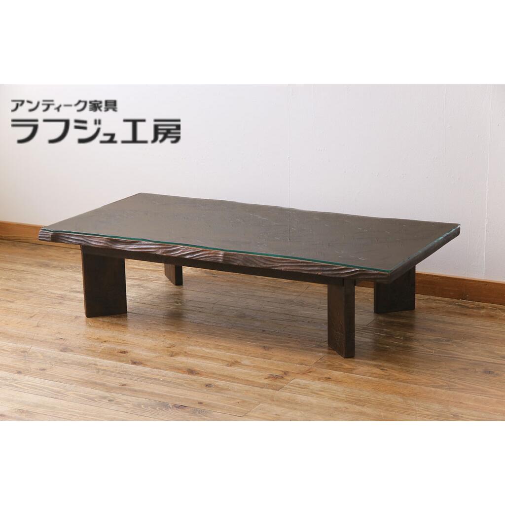 楽天市場】【中古】 座卓 伝統工芸 軽井沢彫り 特注品 栃の木一枚板