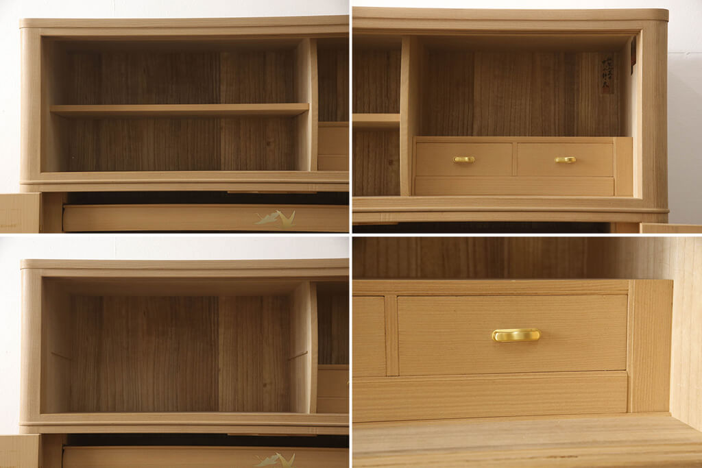 楽天市場】【中古】 美品 紀州総桐箪笥 伝統工芸士 中田静夫 胴丸 桐