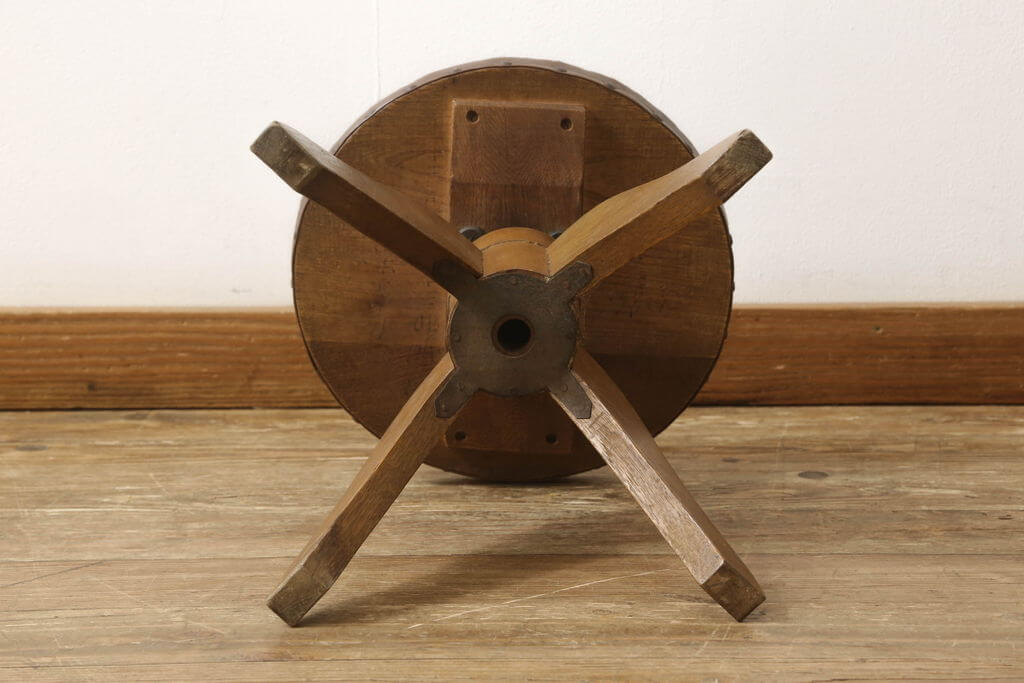 楽天市場】☆事前問合せ必須☆ 和製アンティーク スツール ナラ材 回転