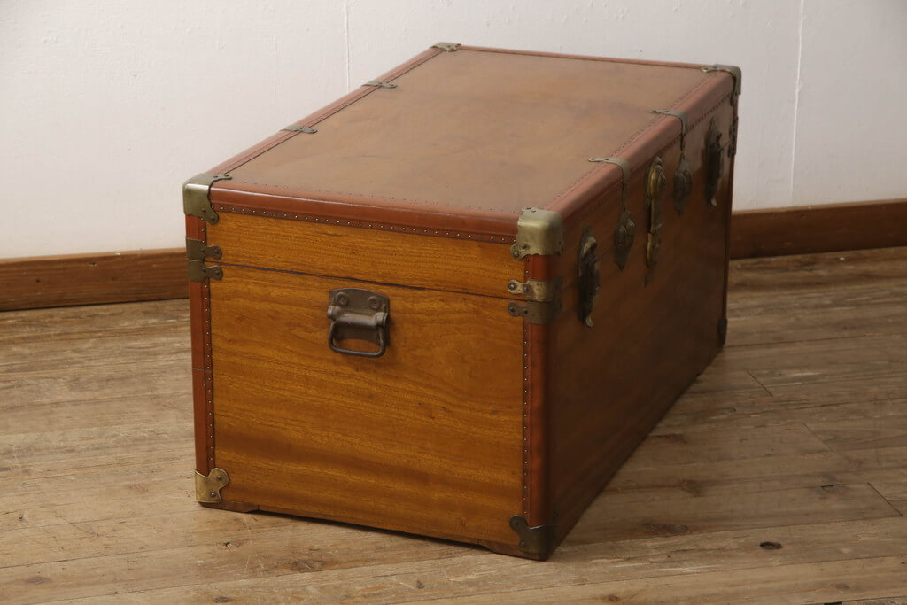 楽天市場】アジアンビンテージ 船トランク 木製 楠材 クスノキ 舟