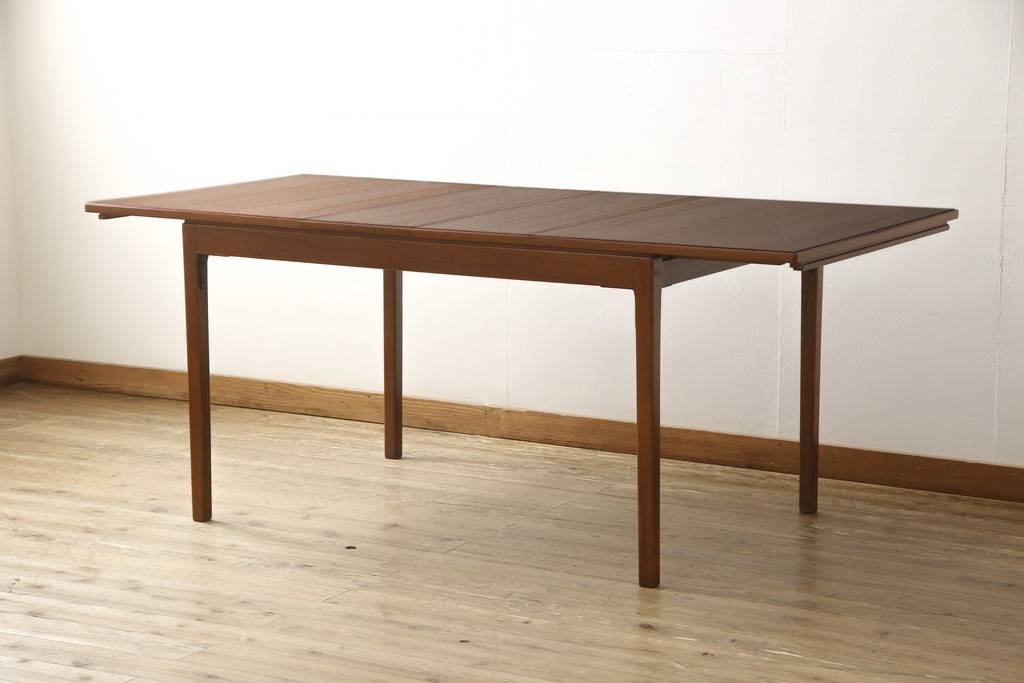 楽天市場】北欧ビンテージ エクステンションテーブル チーク材製