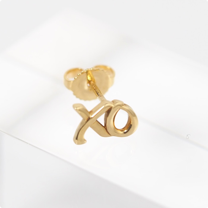 ティファニー ゴールド LOVE ピアス 750 K18 片耳 TO127