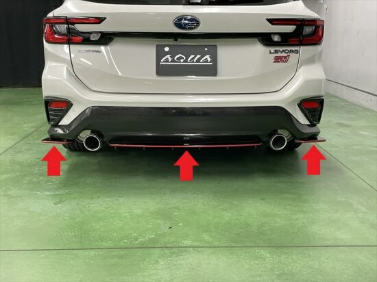 楽天市場】レヴォーグVN系 STIリア・リアサイドアンダースポイラー